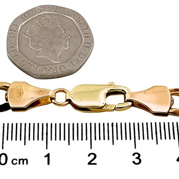 9ct gold 15.8g 9 inch curb Bracelet